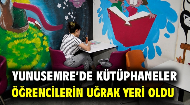 Yunusemre'de Kütüphaneler Öğrencilerin Uğrak Yeri Oldu