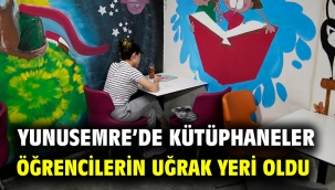 Yunusemre'de Kütüphaneler Öğrencilerin Uğrak Yeri Oldu