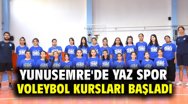 Yunusemre'de Yaz Spor Okulu Voleybol Kursları Başladı