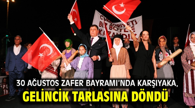 30 Ağustos Zafer Bayramı'nda Karşıyaka, gelincik tarlasına döndü