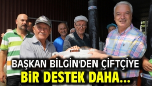 Başkan Bilgin'den Çiftçiye Bir Destek Daha...