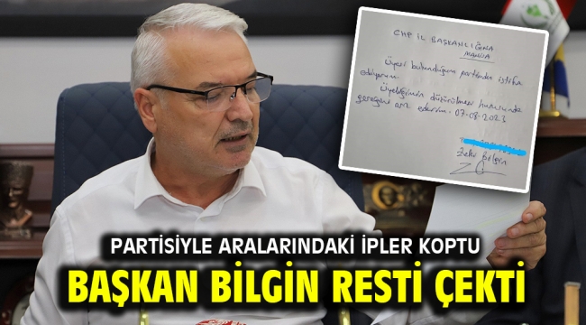 Başkan Bilgin Resti Çekti.