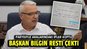 Başkan Bilgin Resti Çekti.