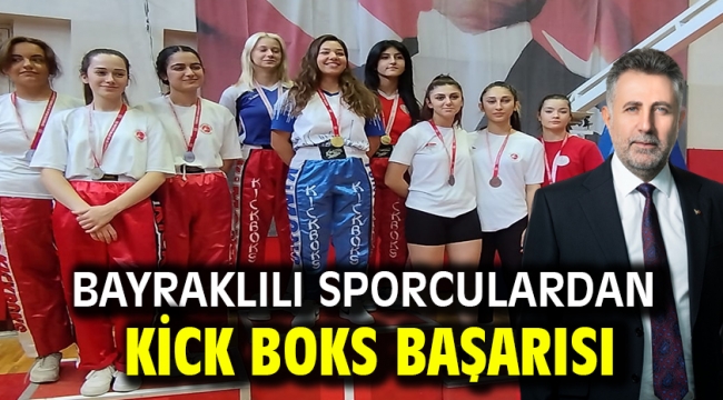 Bayraklılı sporculardan Kick Boks başarısı