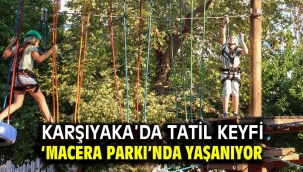 Karşıyaka'da tatil keyfi 'Macera Parkı'nda yaşanıyor 