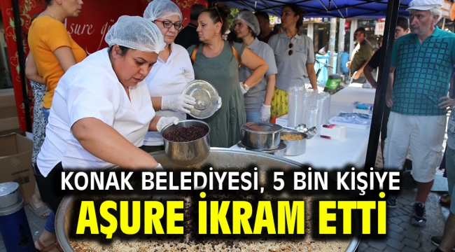 Konak Belediyesi, 5 bin kişiye aşure ikram etti