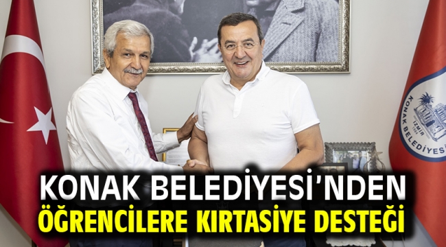 Konak Belediyesi'nden öğrencilere kırtasiye desteği