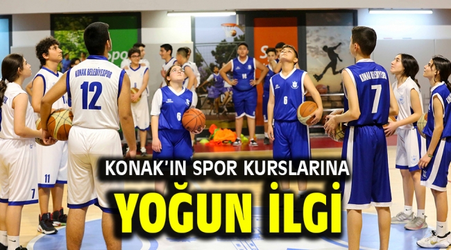 Konak'ın spor kurslarına yoğun ilgi