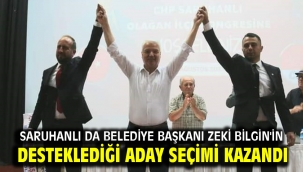 Saruhanlı da Belediye Başkanı Zeki Bilgin'in desteklediği aday seçimi kazandı