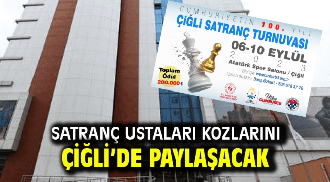 Satranç Ustaları Kozlarını Çiğli'de Paylaşacak