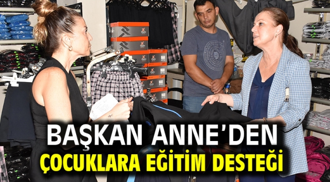 Başkan Anne'den çocuklara eğitim desteği