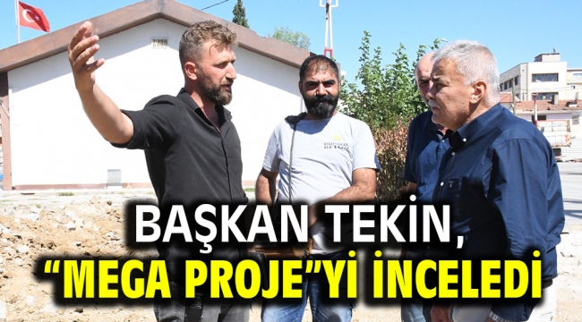 Başkan Tekin, "Mega proje"yi inceledi