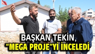 Başkan Tekin, "Mega proje"yi inceledi