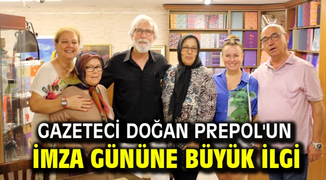 Gazeteci Doğan Prepol'un imza gününe büyük ilgi