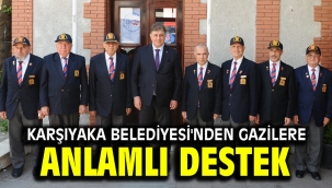 Karşıyaka Belediyesi'nden gazilere anlamlı destek