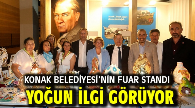 Konak Belediyesi'nin Fuar standı yoğun ilgi görüyor