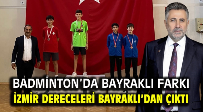 Badminton'da Bayraklı farkı! İzmir dereceleri Bayraklı'dan çıktı