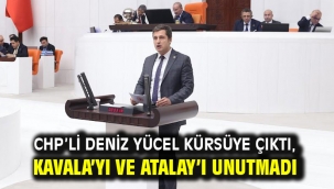 CHP'li Deniz Yücel Kürsüye Çıktı, Kavala'yı Ve Atalay'ı Unutmadı