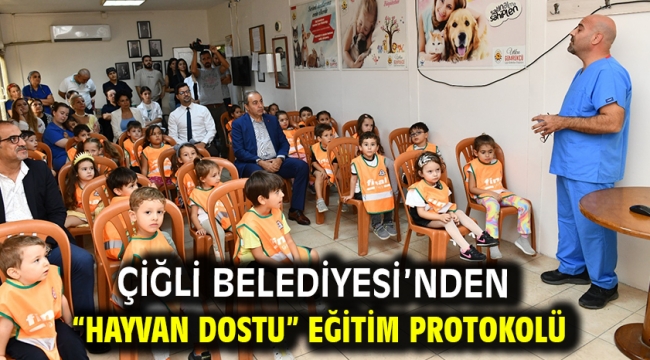 Çiğli Belediyesi'nden "Hayvan Dostu" Eğitim Protokolü