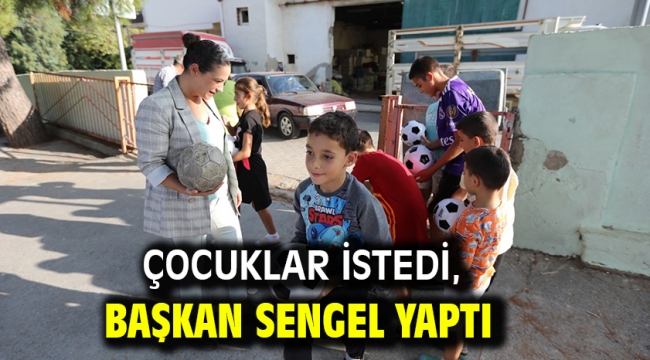 Çocuklar istedi, Başkan Sengel yaptı