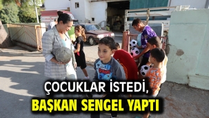 Çocuklar istedi, Başkan Sengel yaptı
