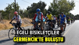 Egeli bisikletçiler Germencik'te buluştu