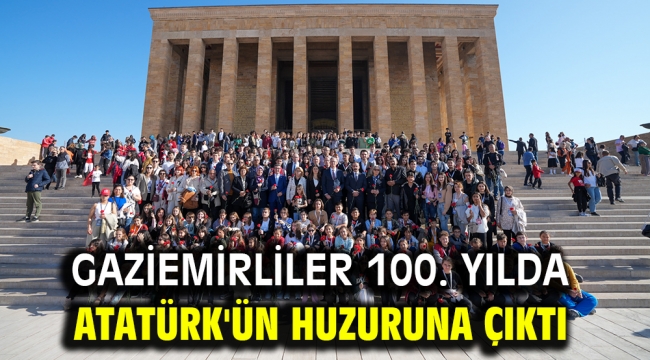 Gaziemirliler 100. yılda Atatürk'ün huzuruna çıktı