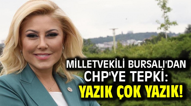 Milletvekili Bursalı'dan CHP'ye tepki: Yazık çok yazık!