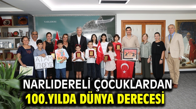 Narlıdereli çocuklardan 100.Yılda dünya derecesi