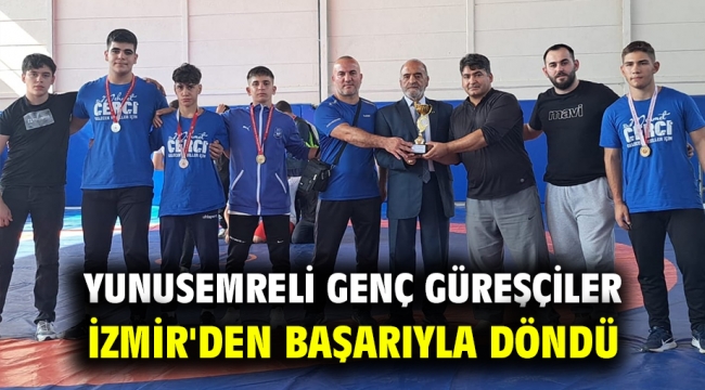 Yunusemreli Genç Güreşçiler İzmir'den Başarıyla Döndü