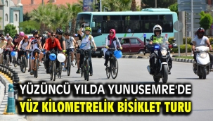 Yüzüncü Yılda Yunusemre'de Yüz Kilometrelik Bisiklet Turu