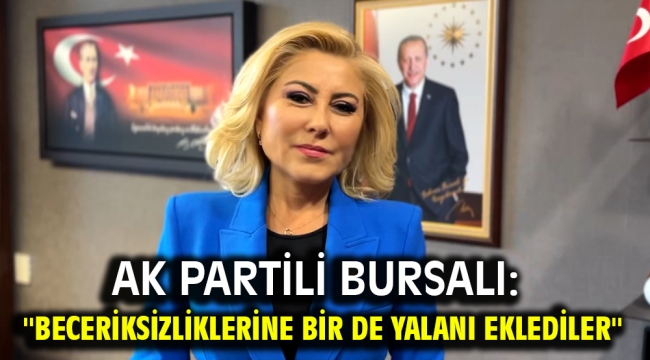 Ak Partili Bursalı: ''Beceriksizliklerine bir de yalanı eklediler''