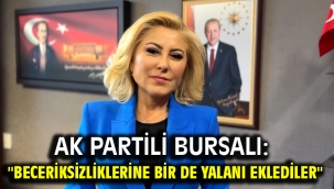 Ak Partili Bursalı: ''Beceriksizliklerine bir de yalanı eklediler''