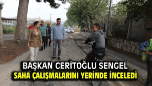 Başkan Ceritoğlu Sengel Saha Çalışmalarını Yerinde İnceledi