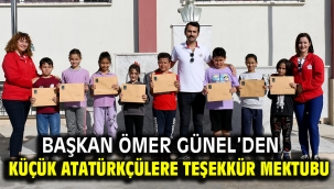 Başkan Ömer Günel'den Küçük Atatürkçülere Teşekkür Mektubu