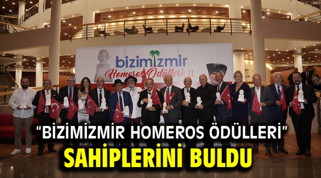 "Bizimizmir Homeros Ödülleri" sahiplerini buldu