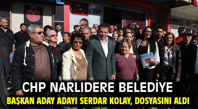 Chp Narlıdere Belediye Başkan Aday Adayı Serdar Kolay, Dosyasını Aldı