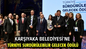 Karşıyaka Belediyesi'ne Türkiye Sürdürülebilir Gelecek Ödülü