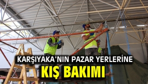 Karşıyaka'nın pazar yerlerine kış bakımı