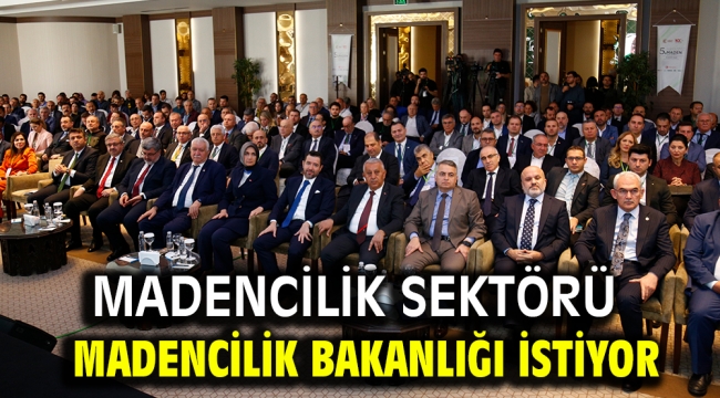 Madencilik sektörü Madencilik Bakanlığı istiyor