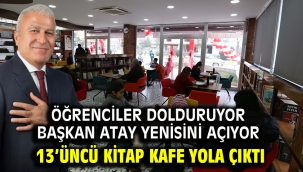 Öğrenciler Dolduruyor Başkan Atay Yenisini Açıyor 13'üncü Kitap Kafe Yola Çıktı