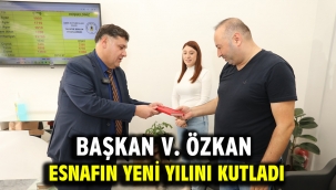Başkan V. Özkan Esnafın Yeni Yılını Kutladı