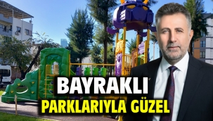 Bayraklı parklarıyla güzel