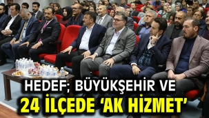 Hedef; Büyükşehir ve 24 ilçede 'AK hizmet'