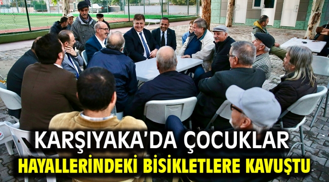 Karşıyaka'da çocuklar hayallerindeki bisikletlere kavuştu