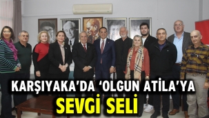 Karşıyaka'da 'Olgun Atila'ya Sevgi Seli
