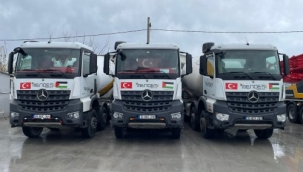 Mendeş Beton'dan İsrail zulmüne 'Bayrak'lı tepki