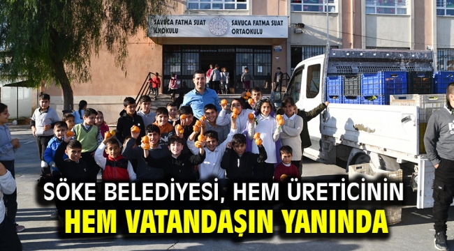 Söke Belediyesi, hem üreticinin hem vatandaşın yanında