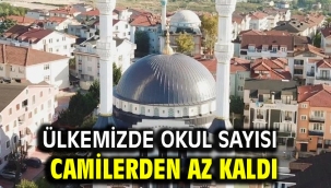 Ülkemizde Okul sayısı Camilerden az kaldı
