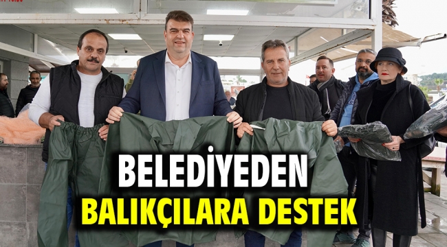 Belediyeden balıkçılara destek